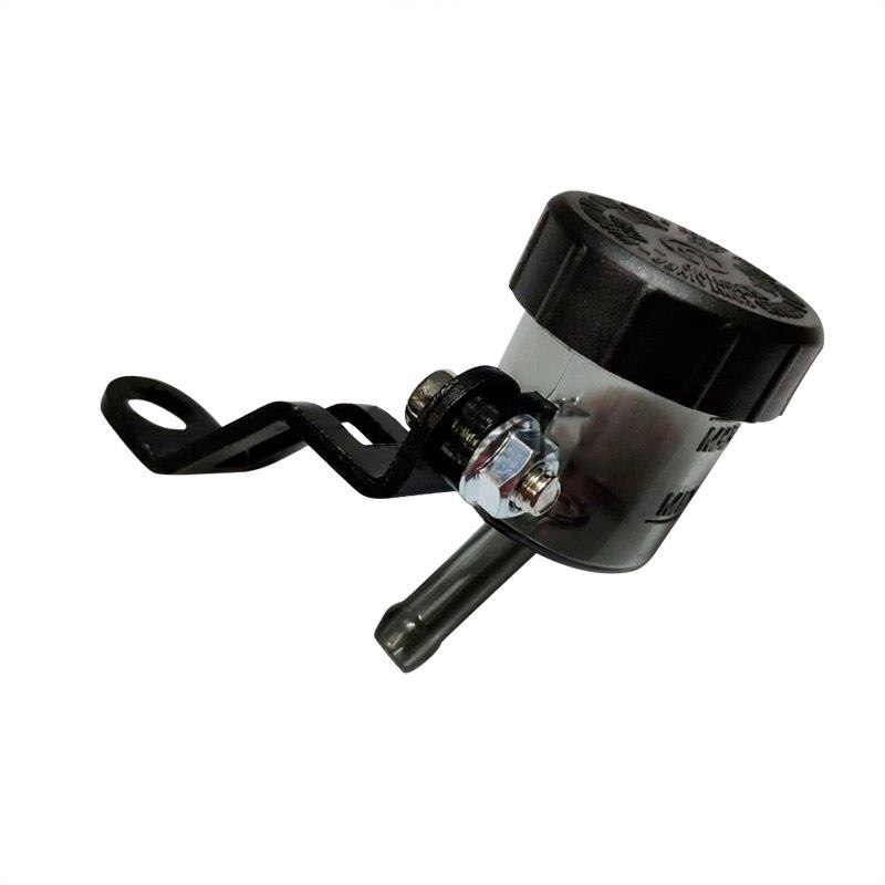 Portable Universal Motorcycle Front Brake Fluid Reservoir Push Up Clutch Tank Oil Fluid Cup Split Oil Pot for Motorcross ATVs: Oblique