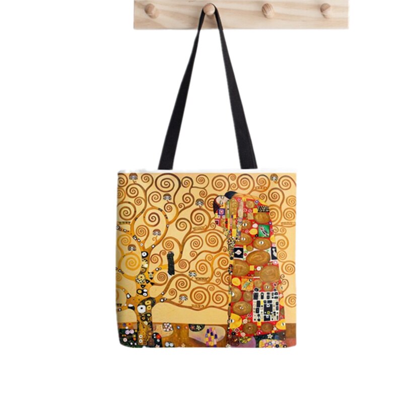 Shopper Kon Je Pop Gedrukt Tote Vrouwen Grappige Harajuku Shopper Handtas Meisje Schouder Boodschappentas Dame Canvas Tas: F819