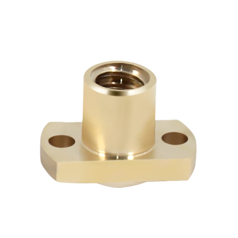 T8 spindel murmeln Tonhöhe 2mm Blei 2mm/8mm Durcheinander T8x8mm Flansch Blei Schraube murmeln für CNC teile 3D Drucker Zubehör