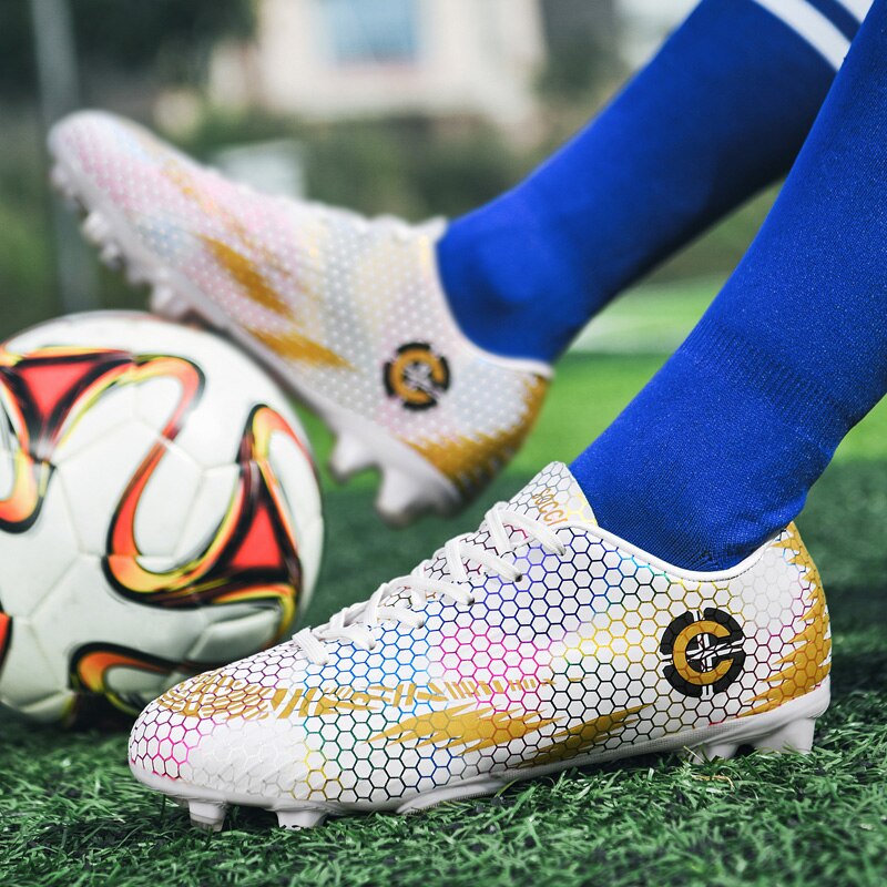 Voetbal Sneakers Mannen Outdoor Sport Voetbal Schoenen Tf/Fg Spikes Beroep Kids Turf Training Klampen Maat 34-46