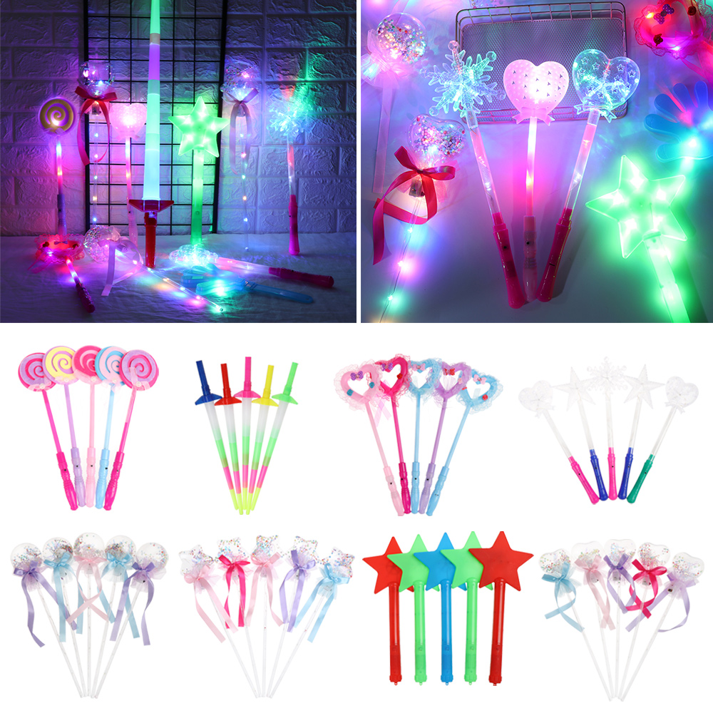 Bâton lumineux clignotant dessin animé | de dessins animés pour enfants, accessoires de fête de Concert, jouets électroniques lumineux amusants, de noël du nouvel an