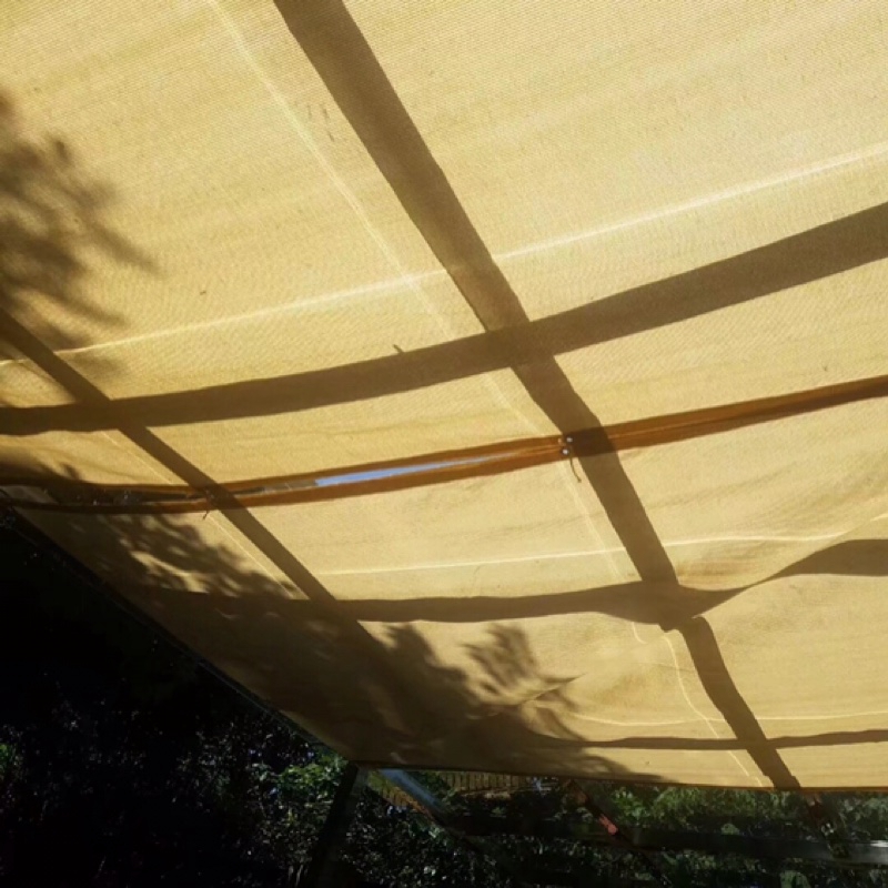 Thick 96% Sun Shade Rate Sunshade Net Lightly Yellow Window Net Window Awning Shade Sail Awning Anti-UV Garden Yard Shade