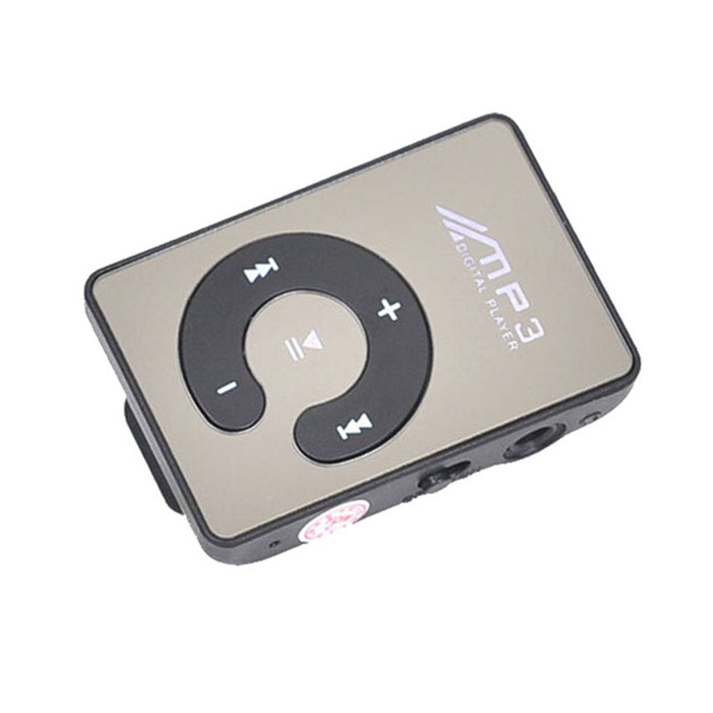 Mini reproductor de MP3 USB, Clip de espejo, deportivo, compatible con tarjeta Micro SD TF de 8GB, reproductor de medios de música Digital portátil