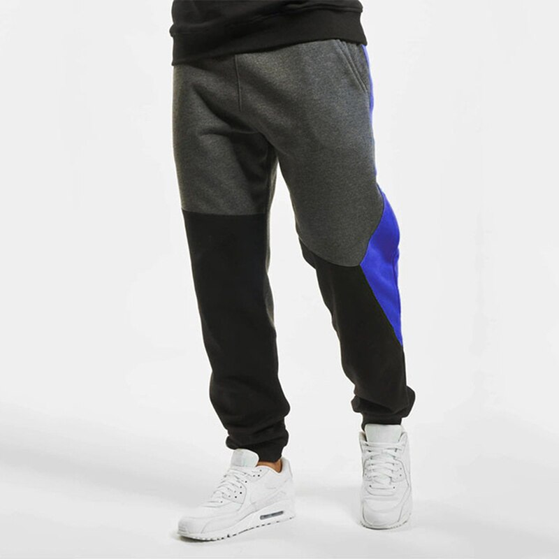 Lente Herfst Sportscholen Mannen Joggers Joggingbroek Heren Joggers Broek Sporting Kleding De Bodybuilding Broek: blue / XL