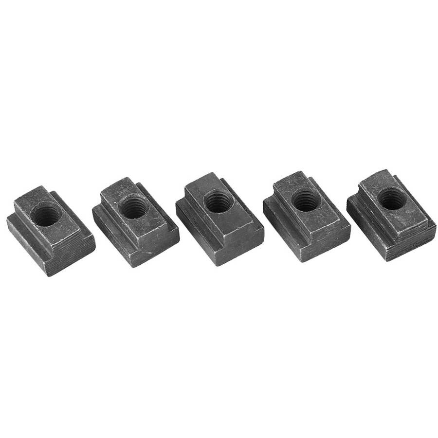 5pcs Black Oxide Finish T Slot Nuts M6 Threads for T-slots In Machine Tool