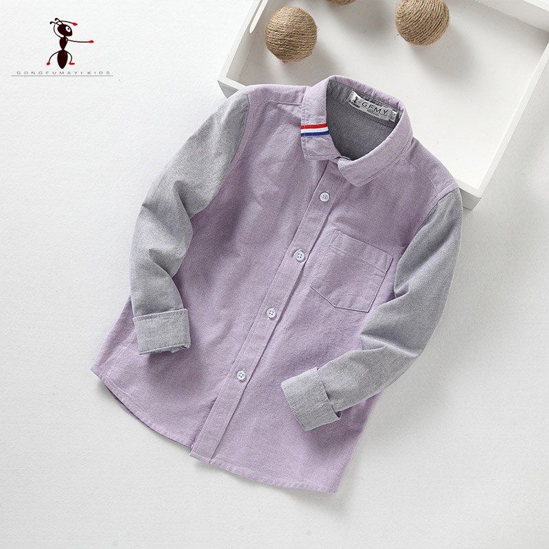 Chemise manches longues en coton pour garçons | Modèle , bleu, vert, rose, offre spéciale, vêtements pour enfants, 201702: Pink / 3T