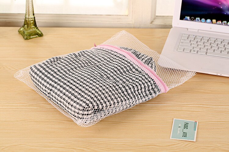 2pcs Home Fine Mesh Laundry Bag Storage Bag Soft Clothing Bra Underwear Wash Bag Fine Mesh mesh bag
