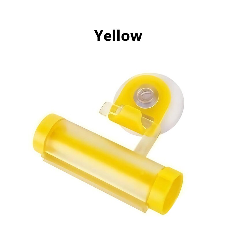 Plastic Durable Toothpaste Squeezer Bathroom Gadget Rolling Multipurpose Cartoon Heart Shape Useful Squeezers Bathroom Supplies: YELLOW