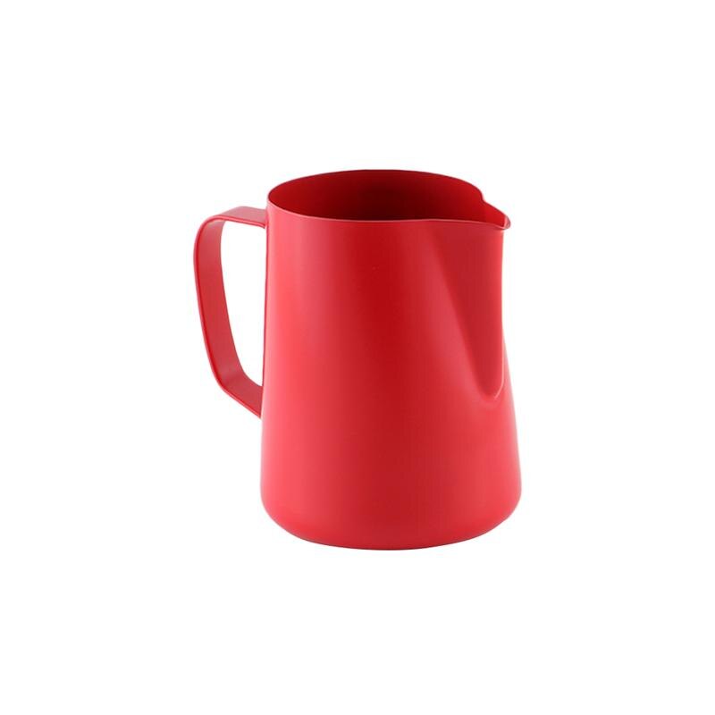 1Pc 350ml Milk Cup Coffee Frothing Cup Latte Art tool Premium Milk Frothing Pitcher Latte Art Cup For Cafe Home Bakery: 400ml Red