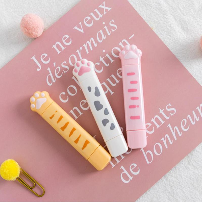 2 in1 mini Double head Correction Tape Adhesive Tape Punctiform Learning Glue Kawaii Stationery Adhesive Supplies J7W6