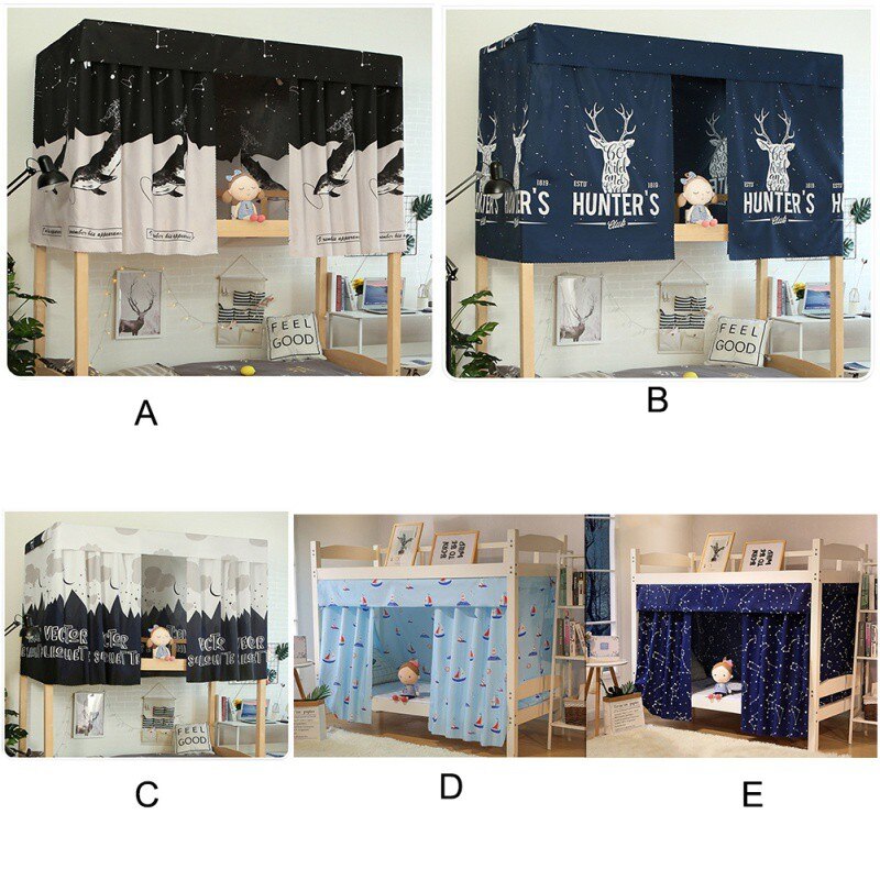 Studentenhuis bedgordijn verduisteringsdoek klamboes voor beddengoed tentbedhemel 1
