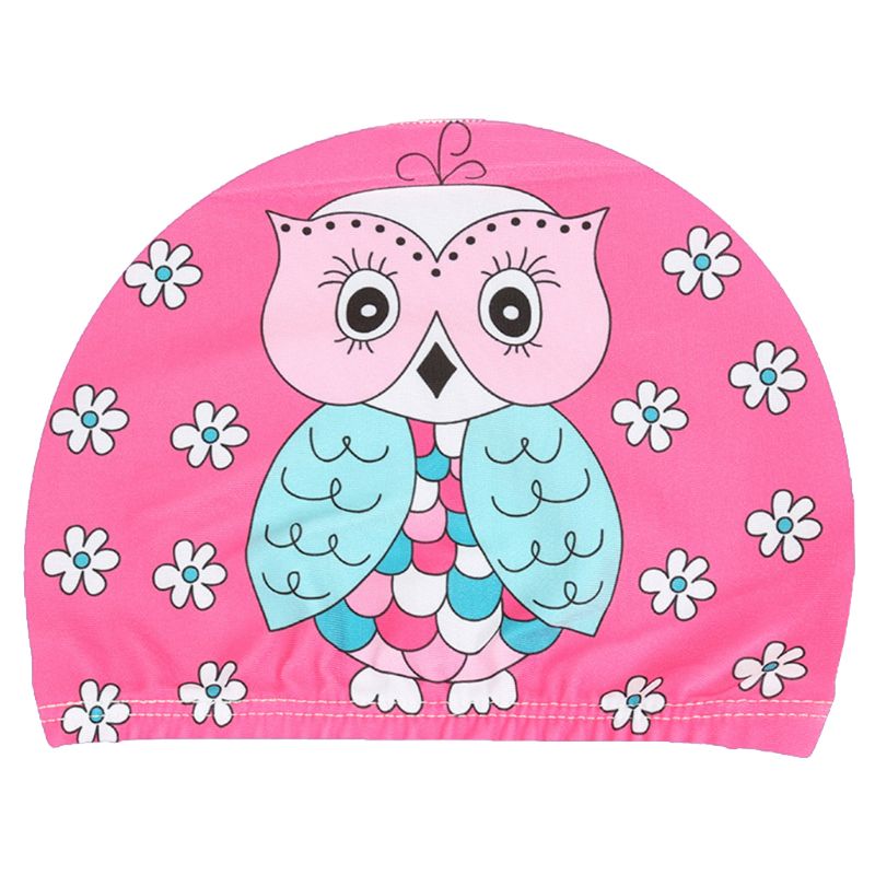 Gorros elásticos con estampado de dibujos animados para niños, deportivos, para piscina, para nadar: 5