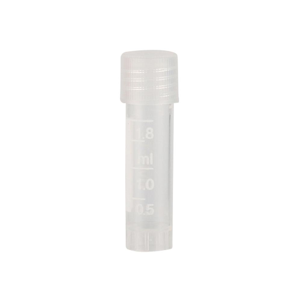 1.8 Ml Standable Bevriezing Buis Plastic Cryotube Laboratorium Analyze Volume Flesjes Transparant Met Schaal Lab Levert 50 Stuks