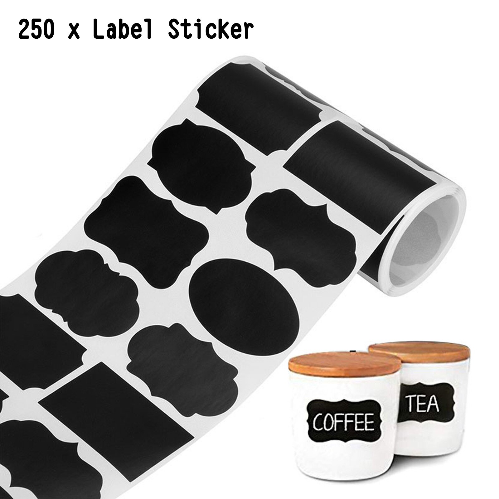 600pcs Kraft Paper Labels Stickers Envelope Seal Classification Label for Kitchen Containers Baking Christmas Wedding Bags: 250pcs