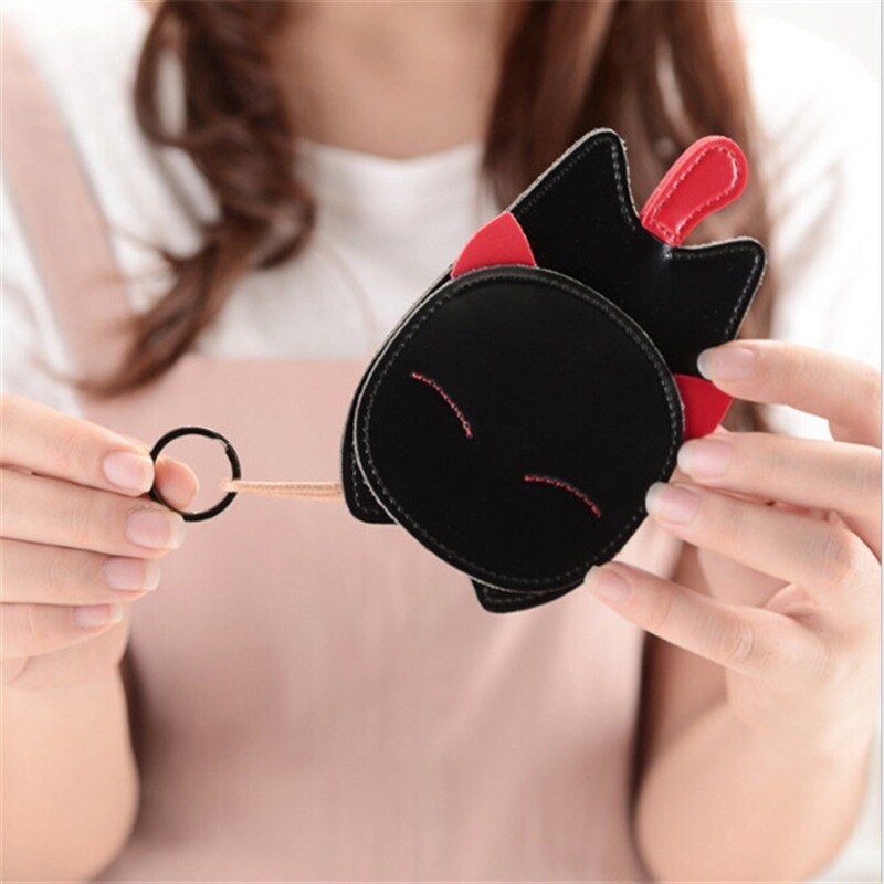 3 kolor kot kreskówkowy etui na klucze kobiety brelok organizator torba kobieta klucz samochodowy dziewczyna gospodyni dobrej jakości brelok przypadku