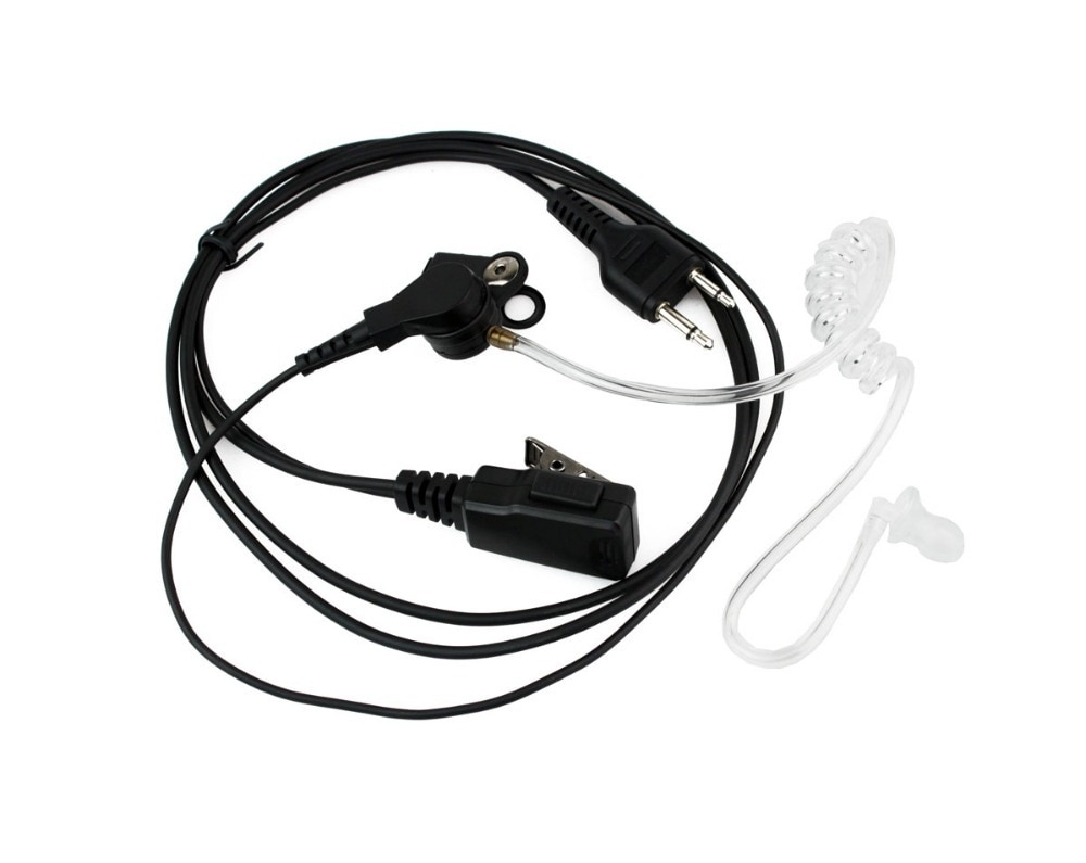 High 2 PIN Covert Acoustic Tube Earpiece For ICOM IC-F4TR, IC-F10, IC-F20, IC-H2 ALINCO Radio