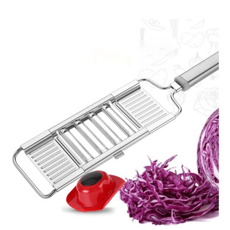 Multi Vegetable Slicer,Stainless Steel Shredder Cutter Grater Slicer,Adjustable Kitchen Tool for Onion Vegetable Fruit