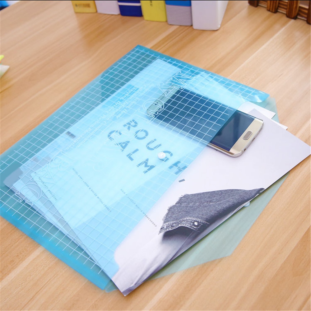 Mallette étanche en PVC, format A4 avec bouton-pression, sac pour dossiers