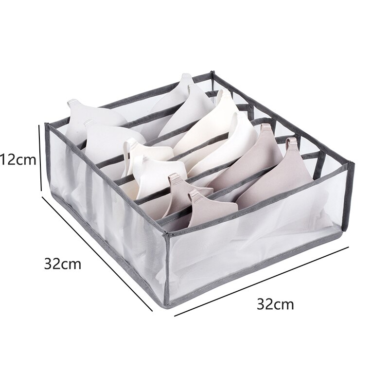 1PC Home Closet Organizer Voor Ondergoed Sok Kast Divider Opbergdoos Organizer voor kleding Opvouwbare Lade Organizer: Rood