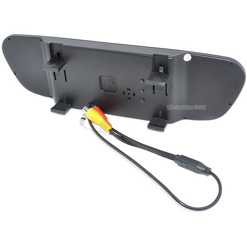 High Resolution HD 5" Inch Car Mirror Monitor 2CH Video Input 800*480 DC Backup Auto Car Parking Monitor