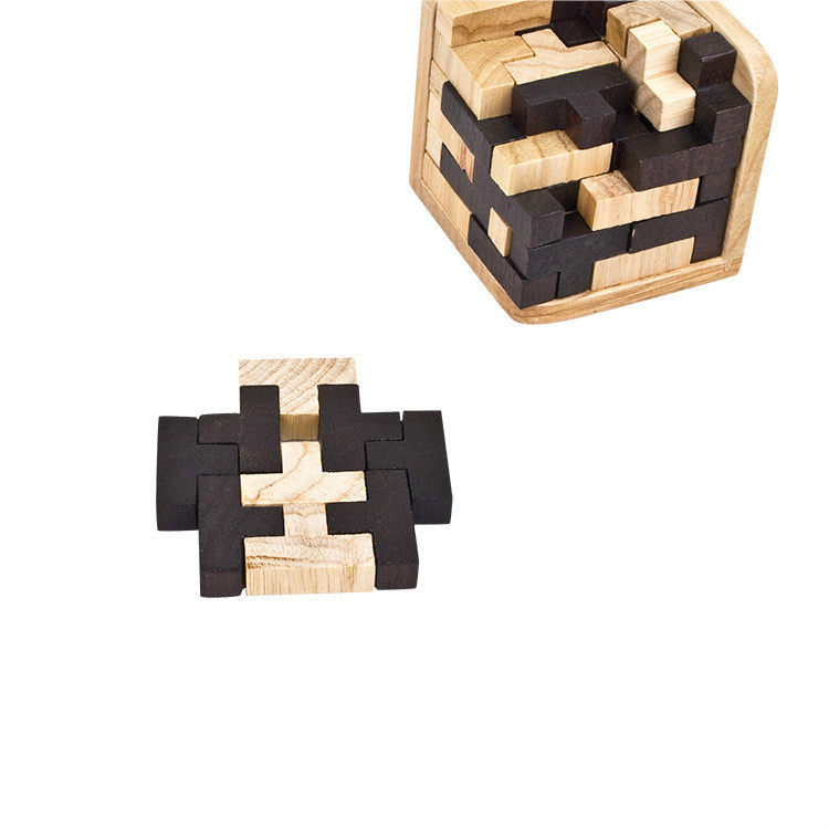 Creatieve 3D Puzzel Luban Grijpende Houten Speelgoed Vroege Educatief Speelgoed Houten Puzzels Voor Volwassenen Kids Brain Teaser Iq Puzzels