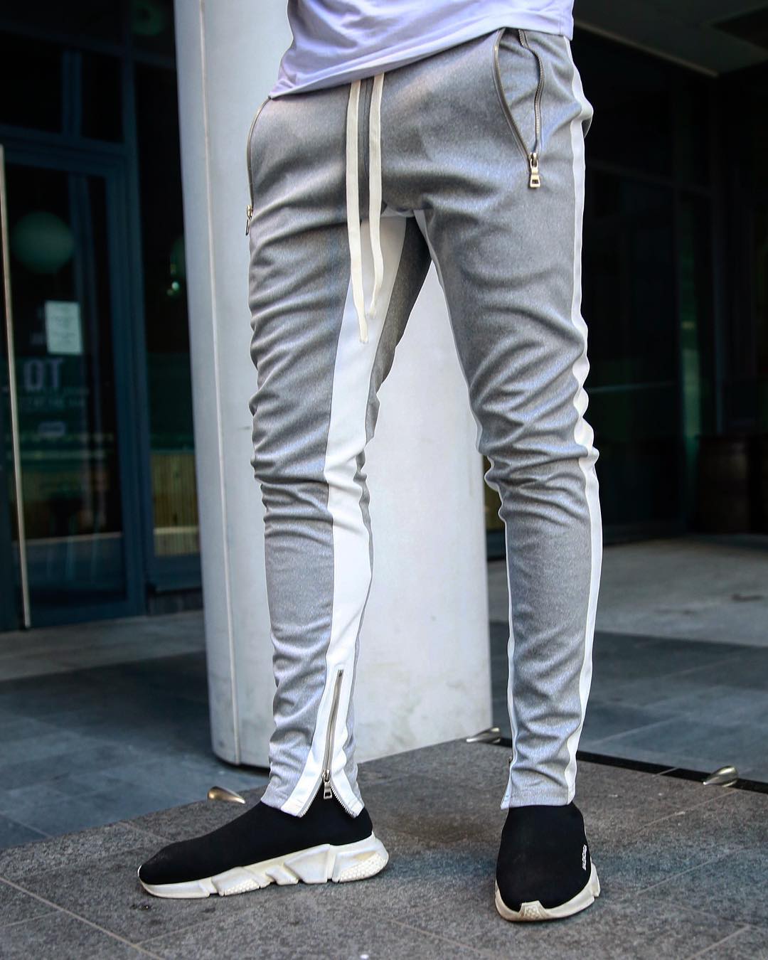 Jogging tilfeldig hombre pantalones de aptitud de los hombres ropa deportiva bukser
