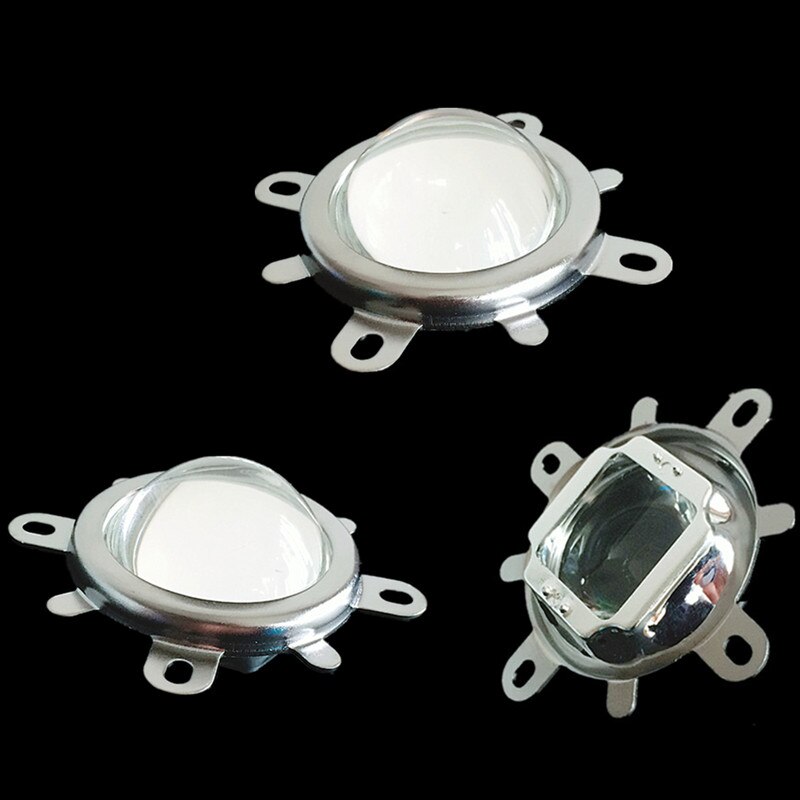 1 set LED Lens Optische Glas 44mm 60 graden 50mm Reflector Collimator vaste Beugel Voor 20 W 30 W 50 W 100 W COB High Power COB Chip
