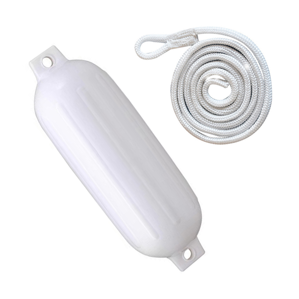 PVC Inflatable Boat Bumper with Reinforced Ears and Air Tight for Kayak Canoe and Yachts with 1 5 Meter Rope Attachment