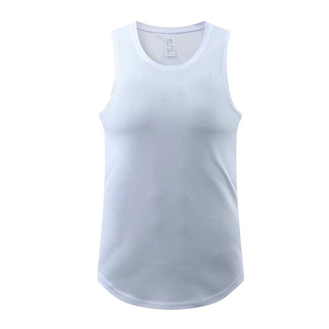 2022 Men Basketball vest Breathable Sport shirt Sleevess shirts top traning shirt Quick Dry workout gym vest fitness: white / M