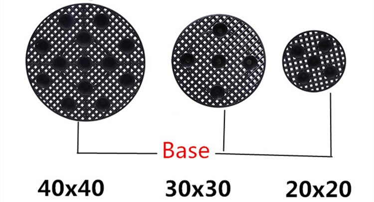 Air Pot Nersery Snoeien Plant Wortel Trainer Snelle Wortel Groeien Container Hydrocultuur Tuin Boom Net Met Base: 20cm base