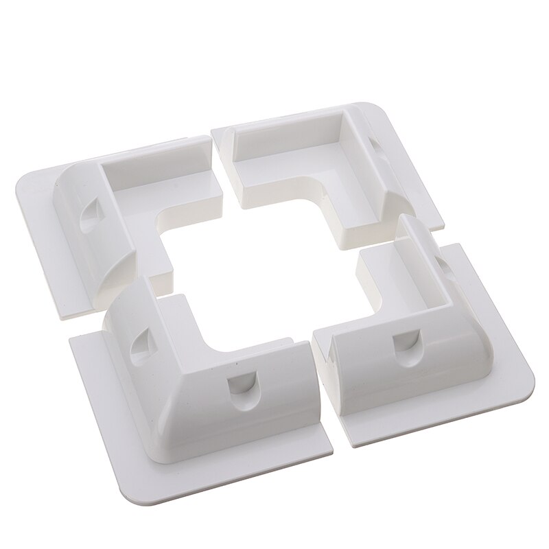 4Pcs Plastic Zonnepaneel Montagebeugel Wit Zonnepaneel Montage Fixing Bracket Kit Voor Caravans Camper Rv Vrachtwagens Bus onderdelen