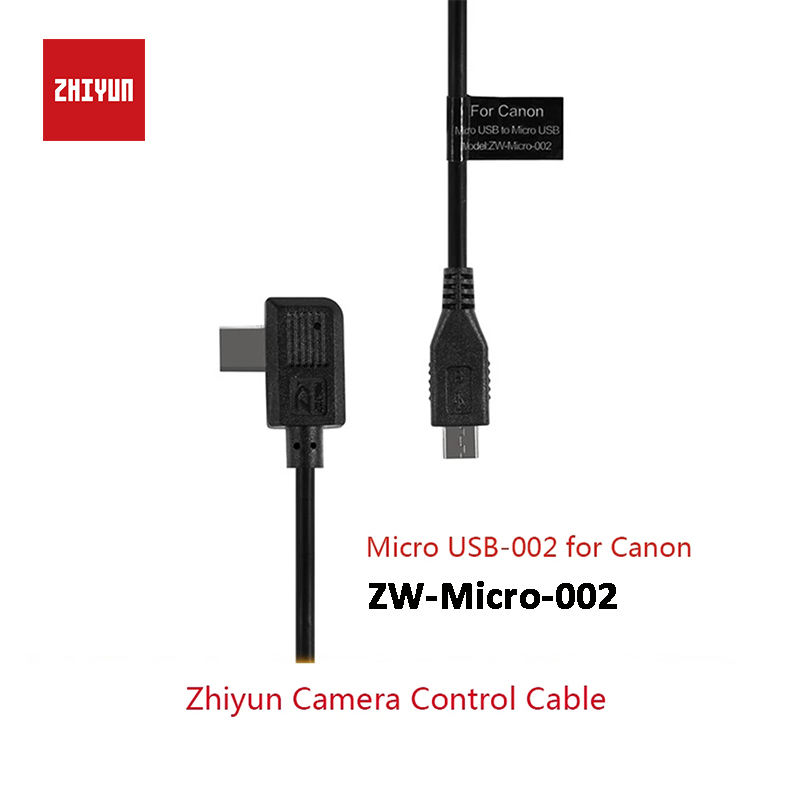 Zhiyun Officiële Camera Control Kabel Micro Usb Naar Micro Usb Kabel ZW-Micro-002 Accessoiresvoor Canon 5D4