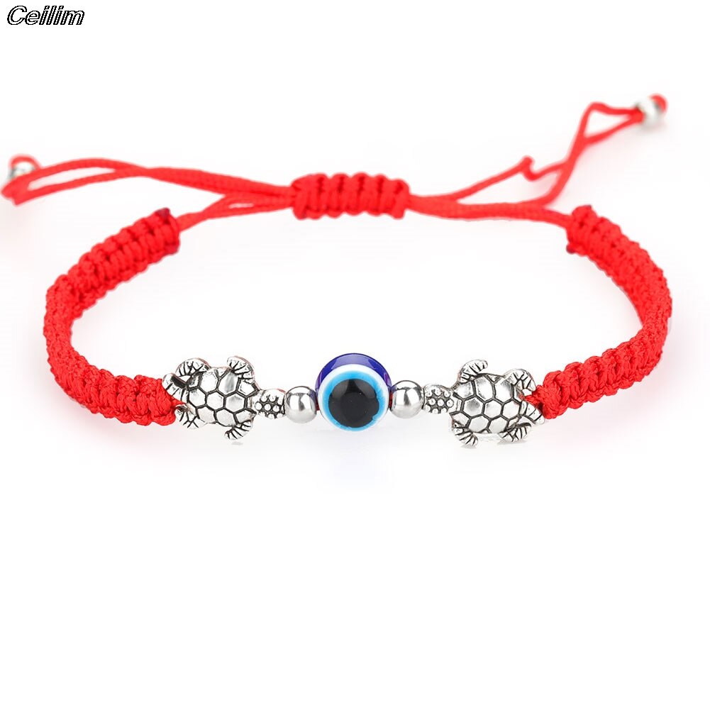 Evil Turkish Eye Hand Braided Rope Red Thread String Bracelet Women Men Charm Lucky Adjustable Bracelet Friendship Jewelry: 10