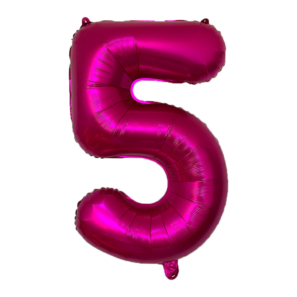 32 inch Rose Pink Number Balloons, Big Huge Number Foil Helium Balloons Birthday Party Celebration Decoration Large globos: iridescent / 16INCH