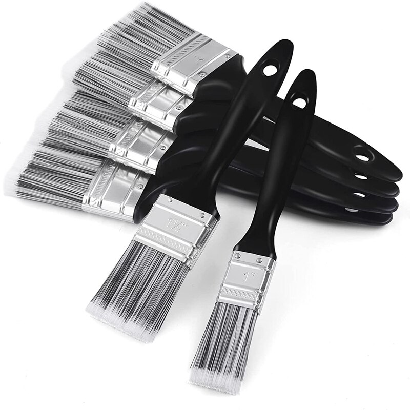 -12 Pieces Fence Brush Paint Brush Set Decorating Brushes For Furniture Wall Painting Bristle Suitable For All Paints