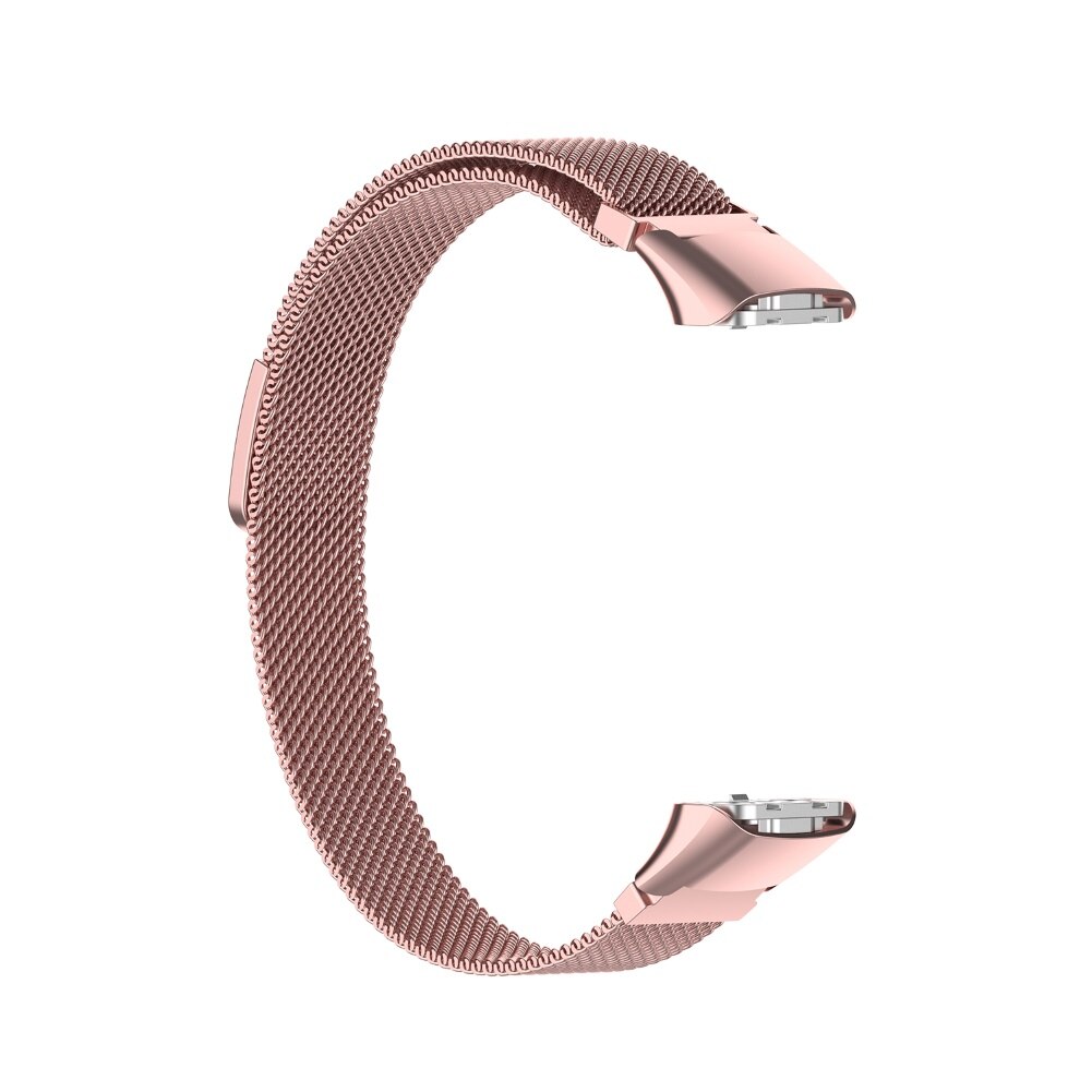Substituição de aço inoxidável pulseira de pulso para samsung galaxy fit SM-R370: Rose Pink