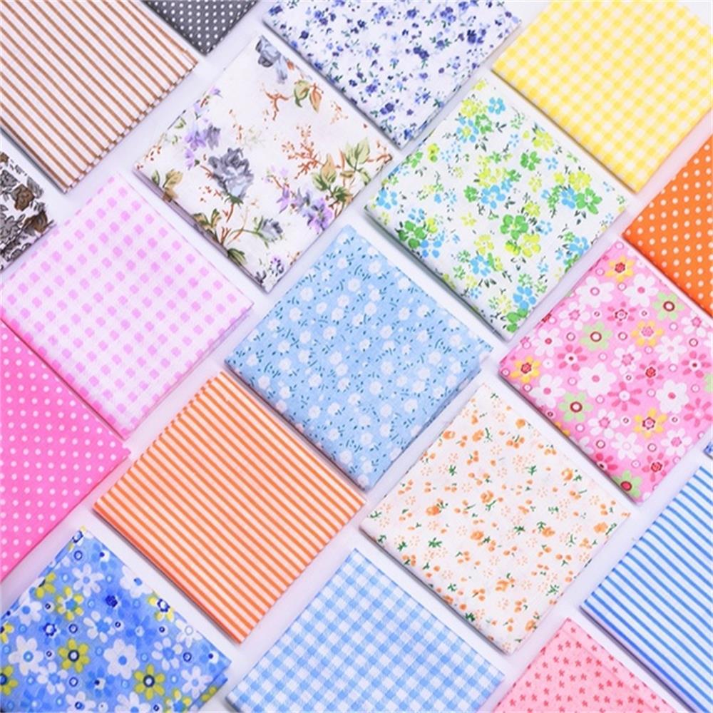 Sewing Quilting Fabrics Printed Handcraft 25x25cm Practical DIY Fabric Cotton Printed Cotton Cloth Embroidery