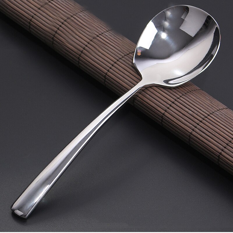 8.5 &#39;&#39;Grote Opscheplepel Rvs Buffet Rijst Lepels Dikte Ronde Soep Diner Scoop Openbare Bestek Restaurant Bar