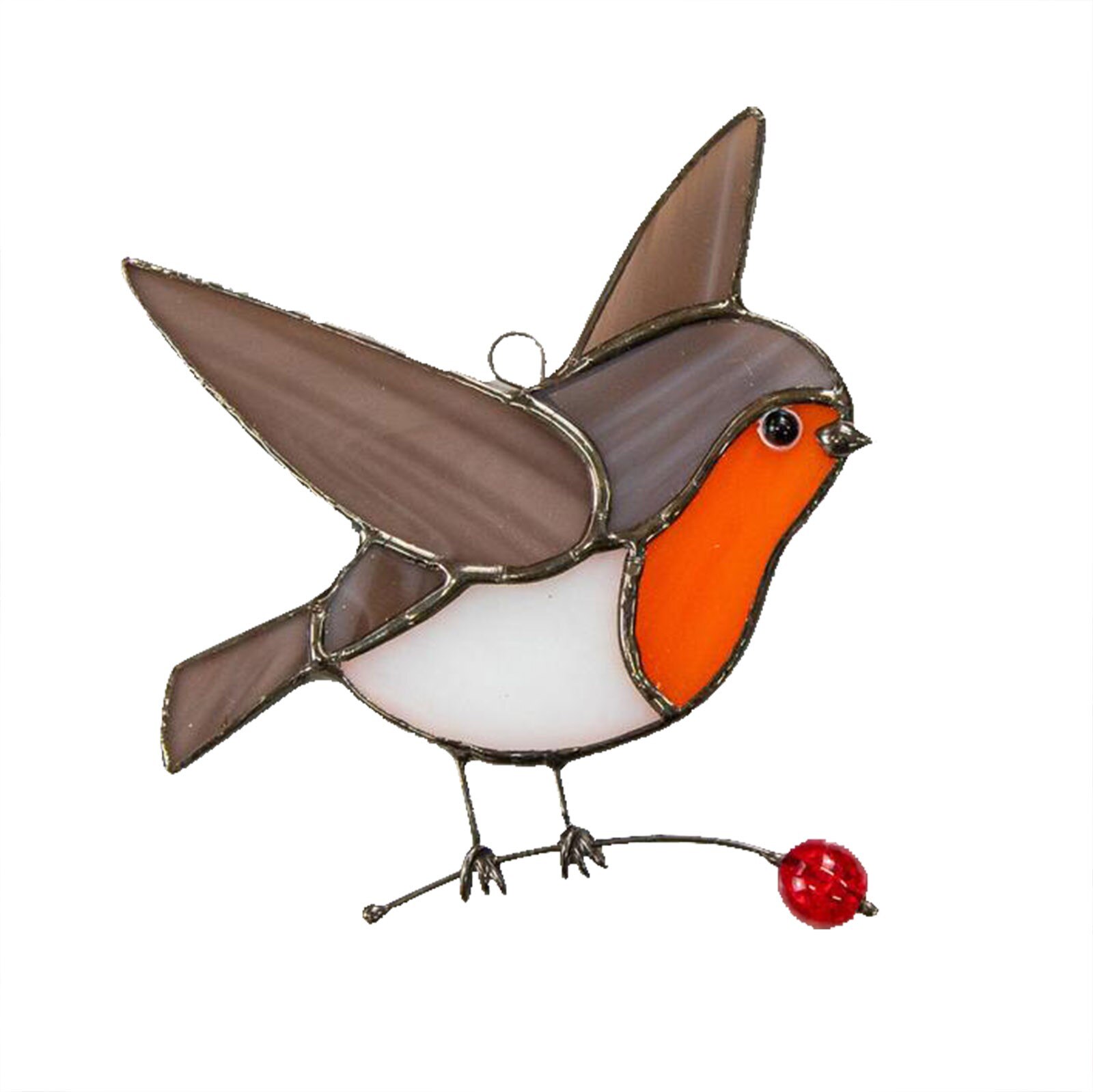 Stained Bird Glass Window Hangings Acrylic Wall Hanging Birds Wall Art Sculpture Hanging Window Decoration Suncatchers Garden: D