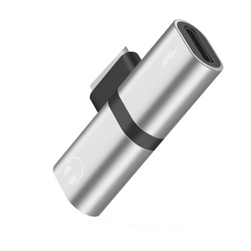 Adaptador de llamada de escucha de carga de iluminación Dual 2 en 1 para Iphone 11 12 13 X XS MAX XR 7 8 Plus divisor de cargador de Audio para auriculares: Default Title