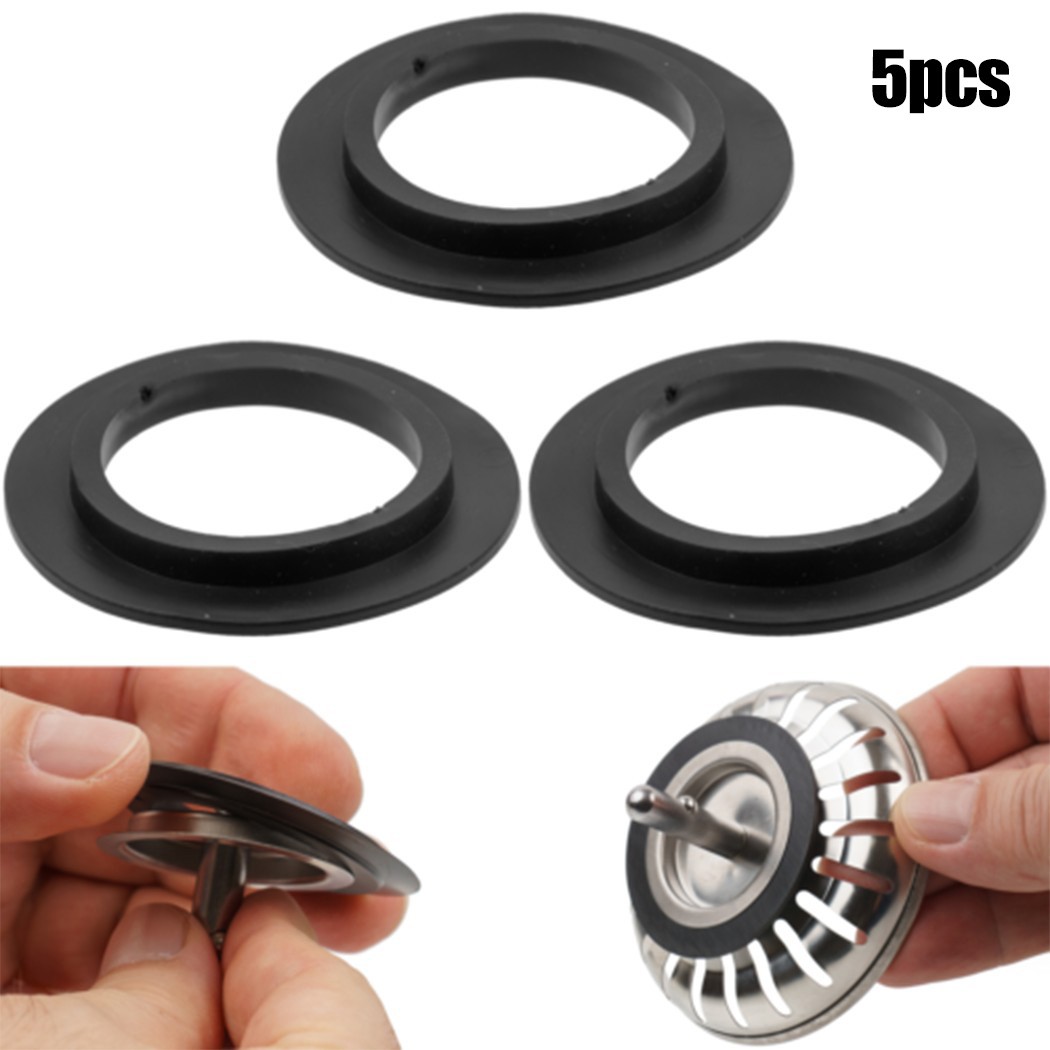 5pcs Rubber Seal Washer Gasket Basket Strainer Plug For 78 79 80 82 83mm Kitchen Sink Drain Rubber Gasket Replacement