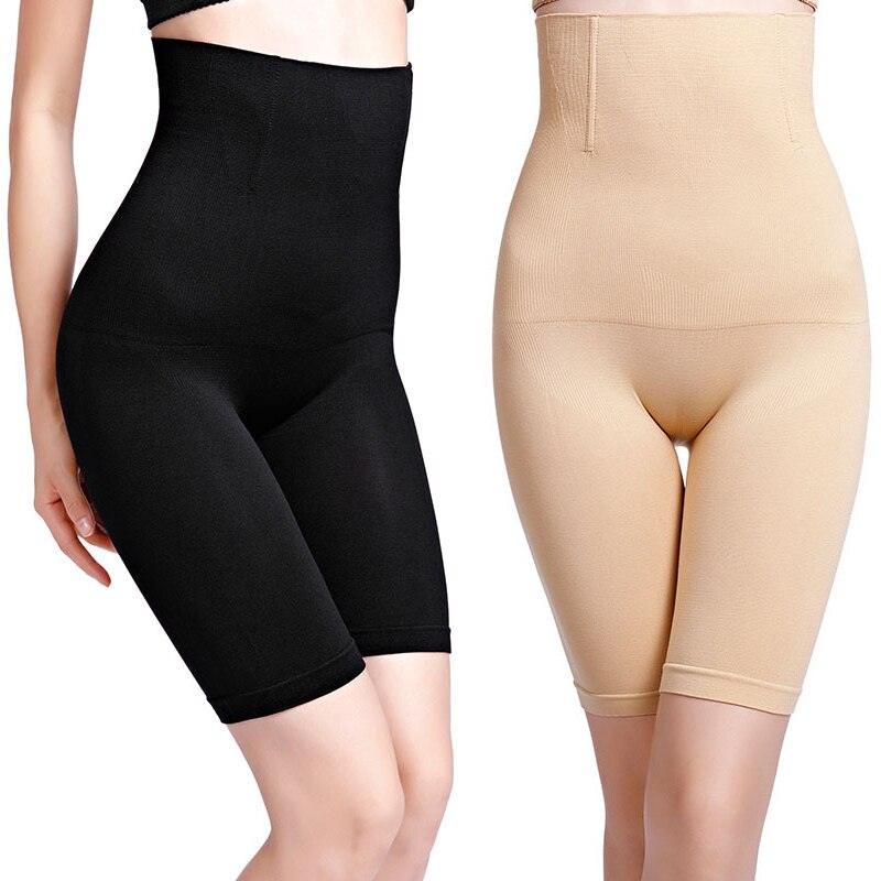 Kvinder højtaljet formende trusser åndbar body shaper slankende mave undertøj numseløfter dame sømløs trusse shaperwear