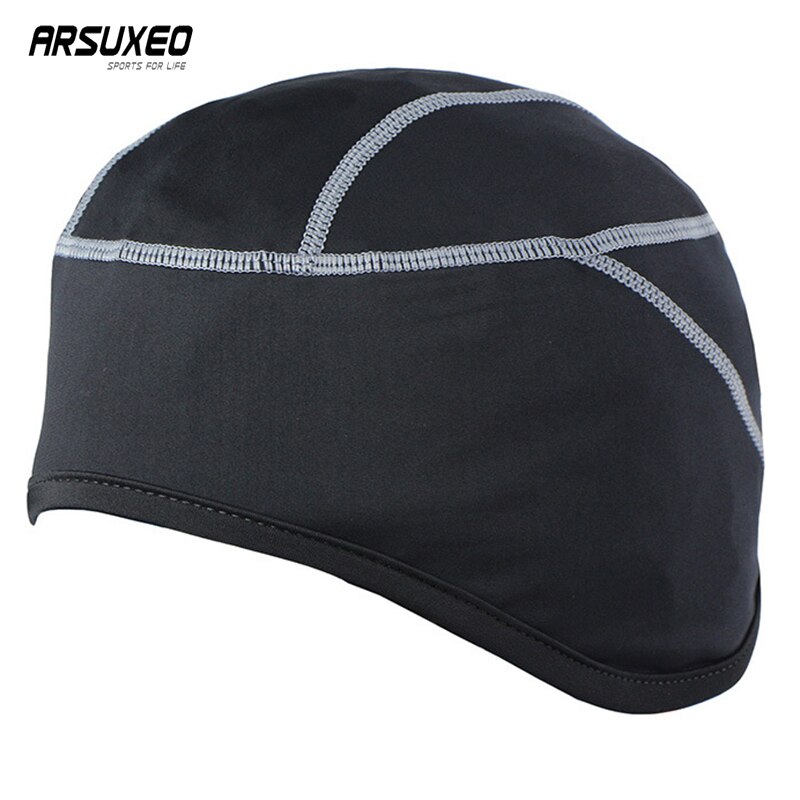 ARSUXEO, gorra de ciclismo, accesorios de invierno para hombre, gorra deportiva de secado rápido para bicicleta, traje de ciclismo para hombre, gorra transpirable para bicicleta de montaña: Gray