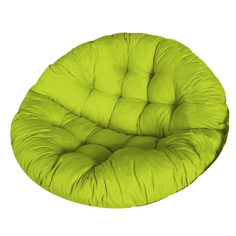 Ronda asiento acolchado cojín Silla de oscilación Mat hamaca ronda Pad asiento silla Nido de Pájaro cojín cesta colgante ronda Mat para casa: Green