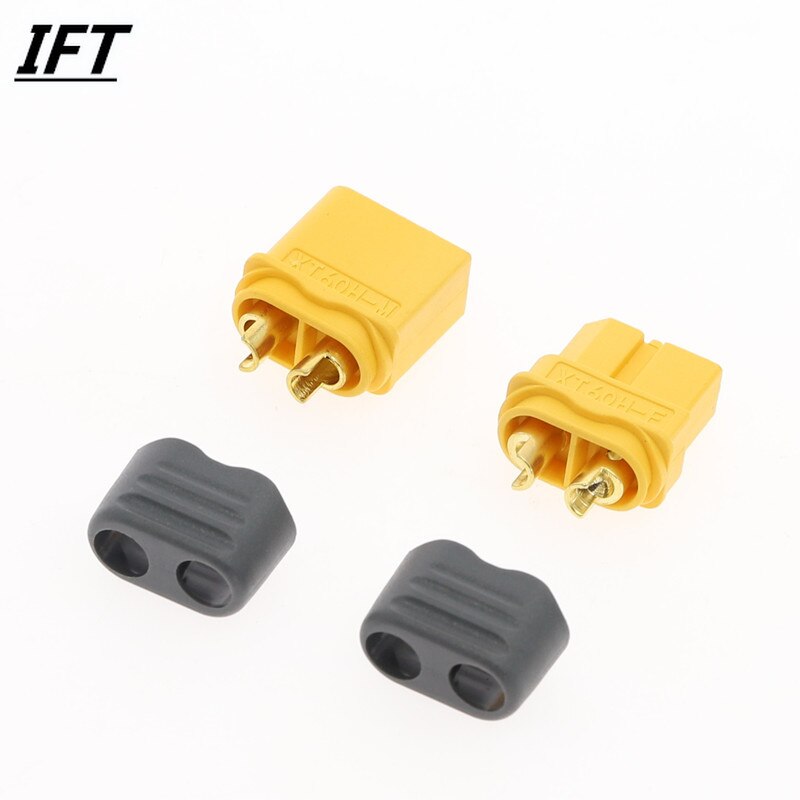 10 x Amass XT60+ Plug Connector With Sheath Housing 5 Male 5 Female (5 Pair )