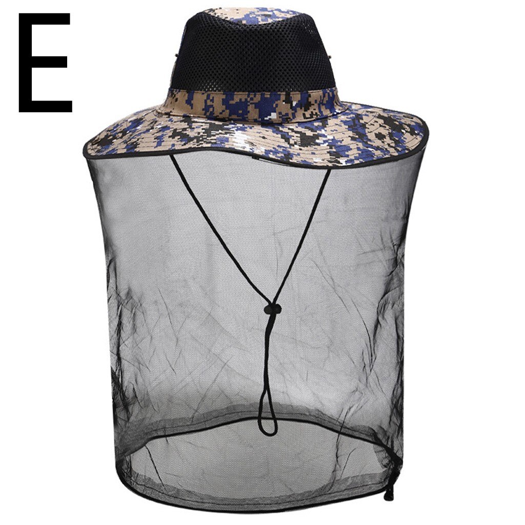 Bijenhoed muggen insectenbescherming buiten bijenbescherming net gaas hoofd gezichtskap beschermende kleding #ljc: En