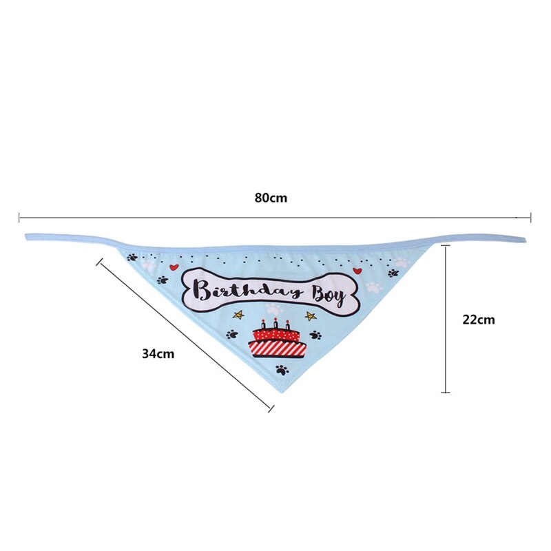 Verjaardagshoed, sjaal voor hond, kat, puppy, feestkostuum, huisdier, hoofddeksel, accessoire