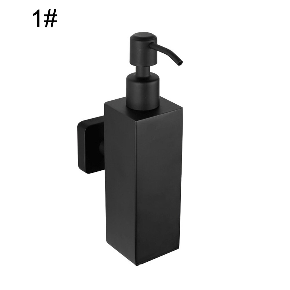 200ml Wall Mounted Pumps Stainless Steel Lotion Pump Home Bath Black Coated Boston Round Soap Dispenser Bathroom Supply: 1