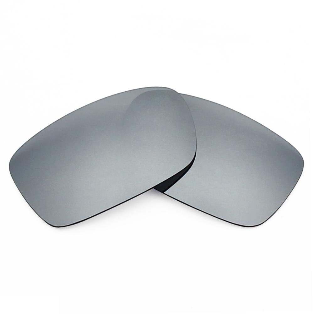 Mryok 20+ Color Choices Polarized Replacement Lenses for - Oakley Crankcase OO9165 Sunglasses Lenses(Lens Only): Silver Titanium