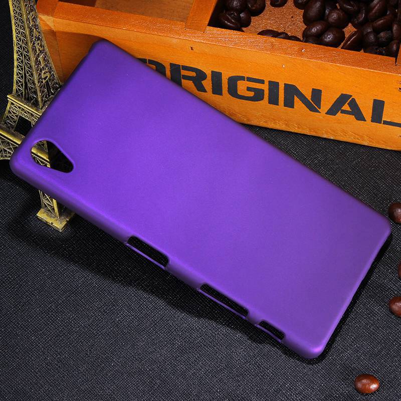 Neue Multi Farben Luxus Gummierte Matte Kunststoff Hard Case Für Sony Xperia X/X Dual F5122 5,0" handy Abdeckung Fällen: Purple